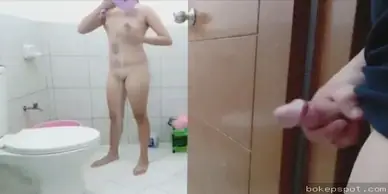 Ngintip cewek mandi eh malah ketahuan